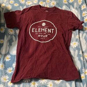 Element Maroon Graphic T-Shirt